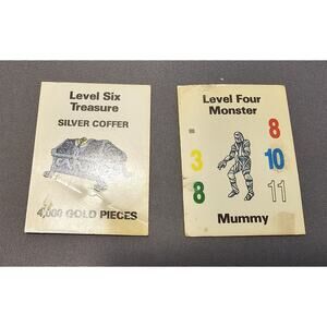 Vintage/Classic Dungeon and Dragons (D&D) TSR Mini-Cards - Monster & Treasure